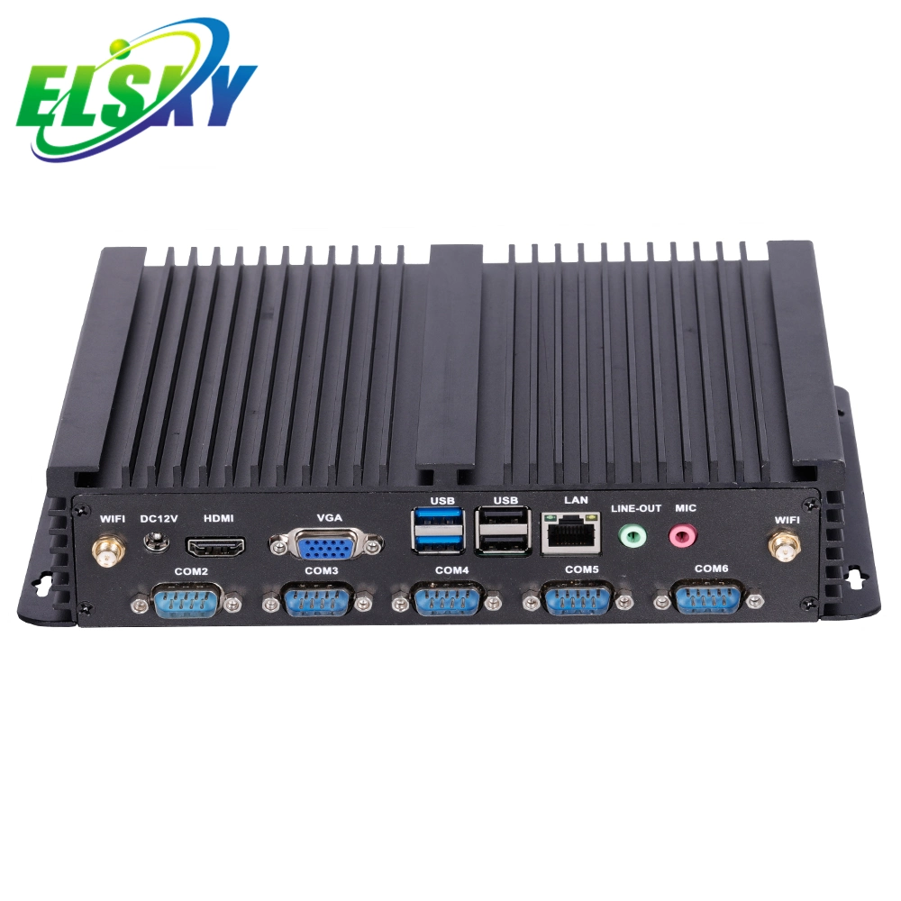 Elsky X86 calculateur de bord unique avec 8 CPU GEN Core I U7-85508650u Max DDR4 32 Go de RAM 2xrj45 LAN ipc6000