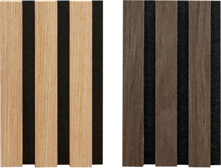 Custom Eco Friendly Slat Wall Acoustic Natural Oak Surface Wooden Slat