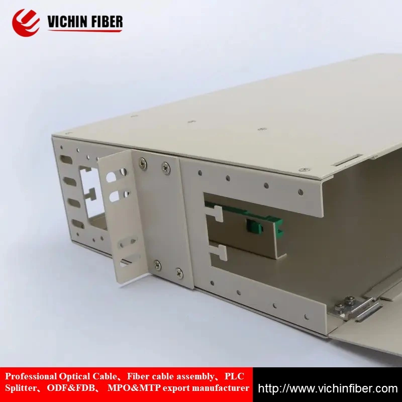 19" Sliding Type ODF Cabinet 24 Core ODF 2 U Optical Fiber Distribution Frame