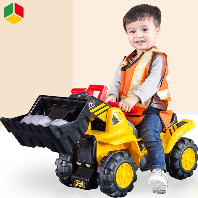 QS Education Kids Ride Car Toy Children's Electric Project Car Plastic Simulation Construction Truck Baby Ride Sit Charge Bulldozer Toys