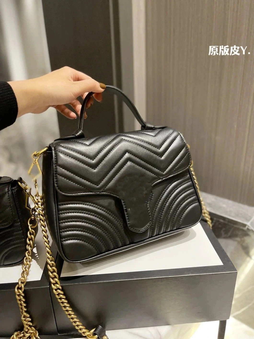 Sac à main en cuir GG pour femmes, nouveau style à la mode, sac à bandoulière classique pour dame