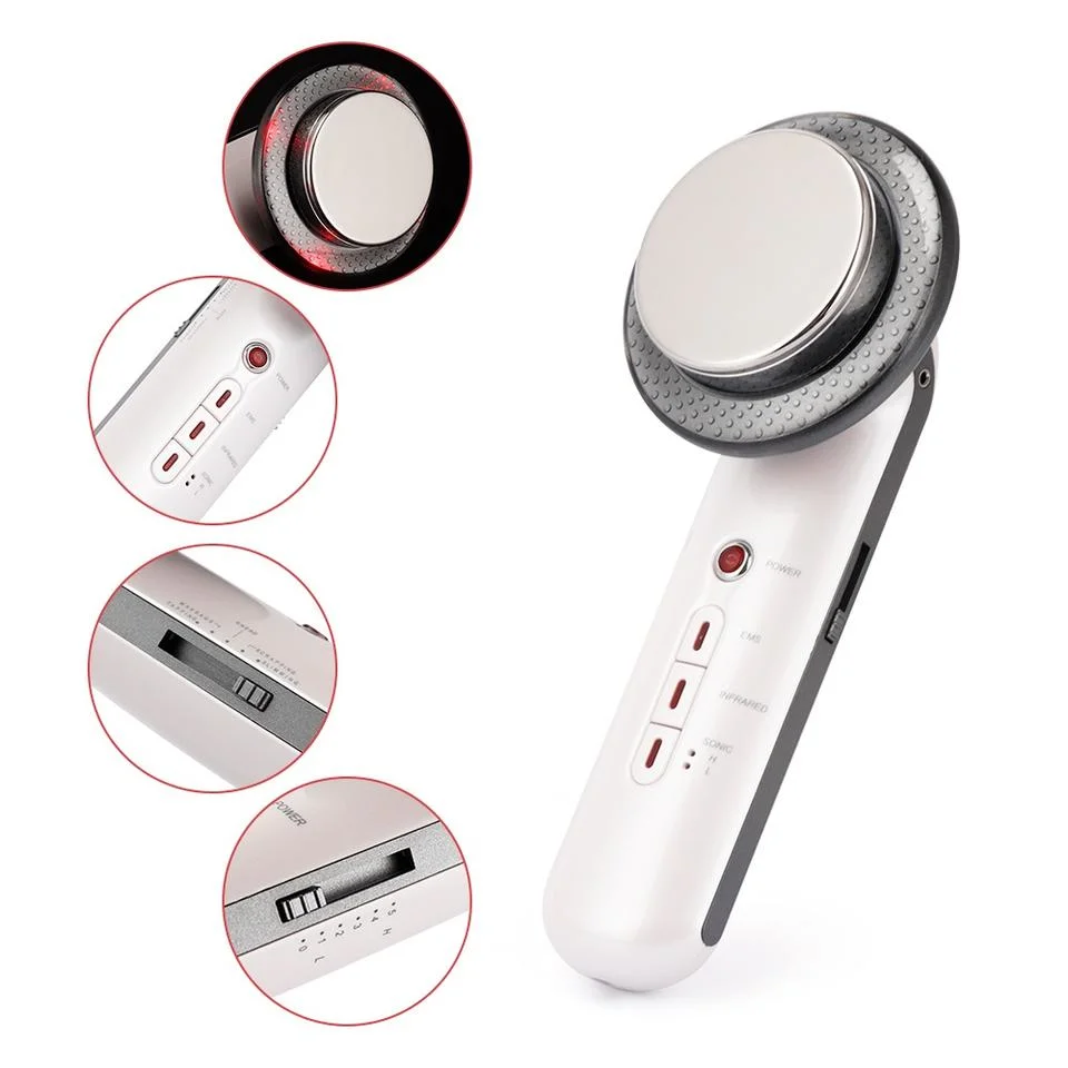 Wholesale Three-in-One Slimming Instrument Ultrasonic Micro-Electric Beauty Instrument Beauty Equipment, Excluding Freight