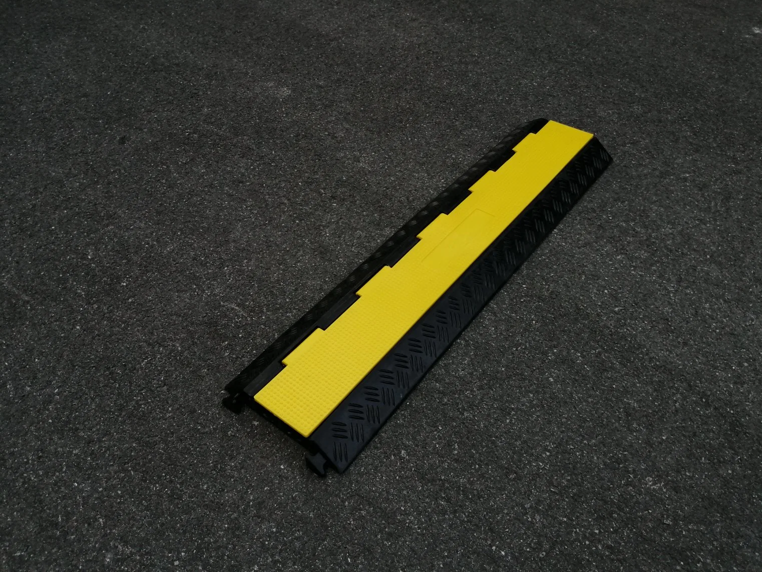 2 Channel Rubber Cable Protector for Roadway Safety