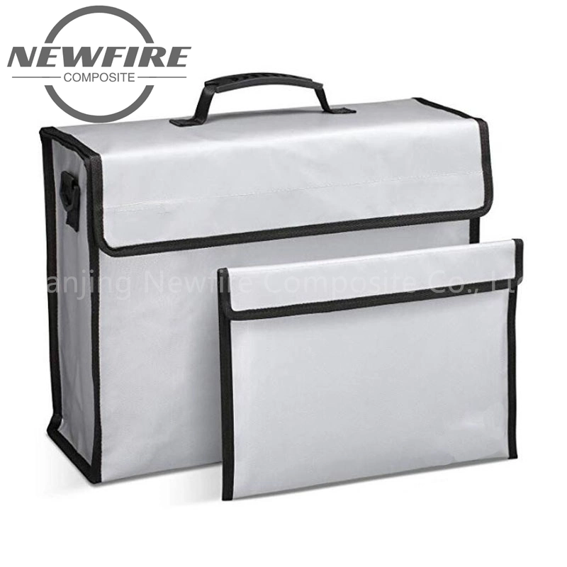 Fireproof Waterproof Money Document Bags Fireproof Document Organizer File Box with Lock High quality/High cost performance  Silicone Fiberglass Bags/Silicone Bags