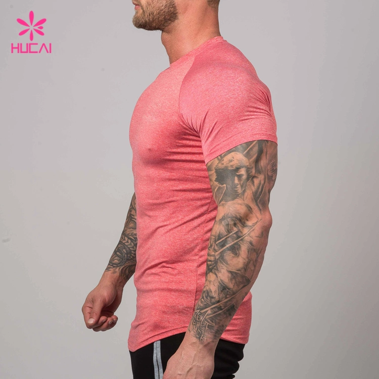 ODM Private Label Fashionable Hot Sale Tee Apparel Loose Standard Fit 100% Cotton Elastic Mens Casual Workout Custom Gym T Shirts