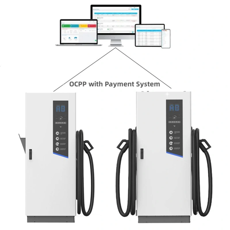GB 22 Jahre Version Boden 160kw Doppelpistole 7 Zoll Berühren Sie Farbbildschirm 20kw Lademodul Kabelversion DC-Ladevorgang Station