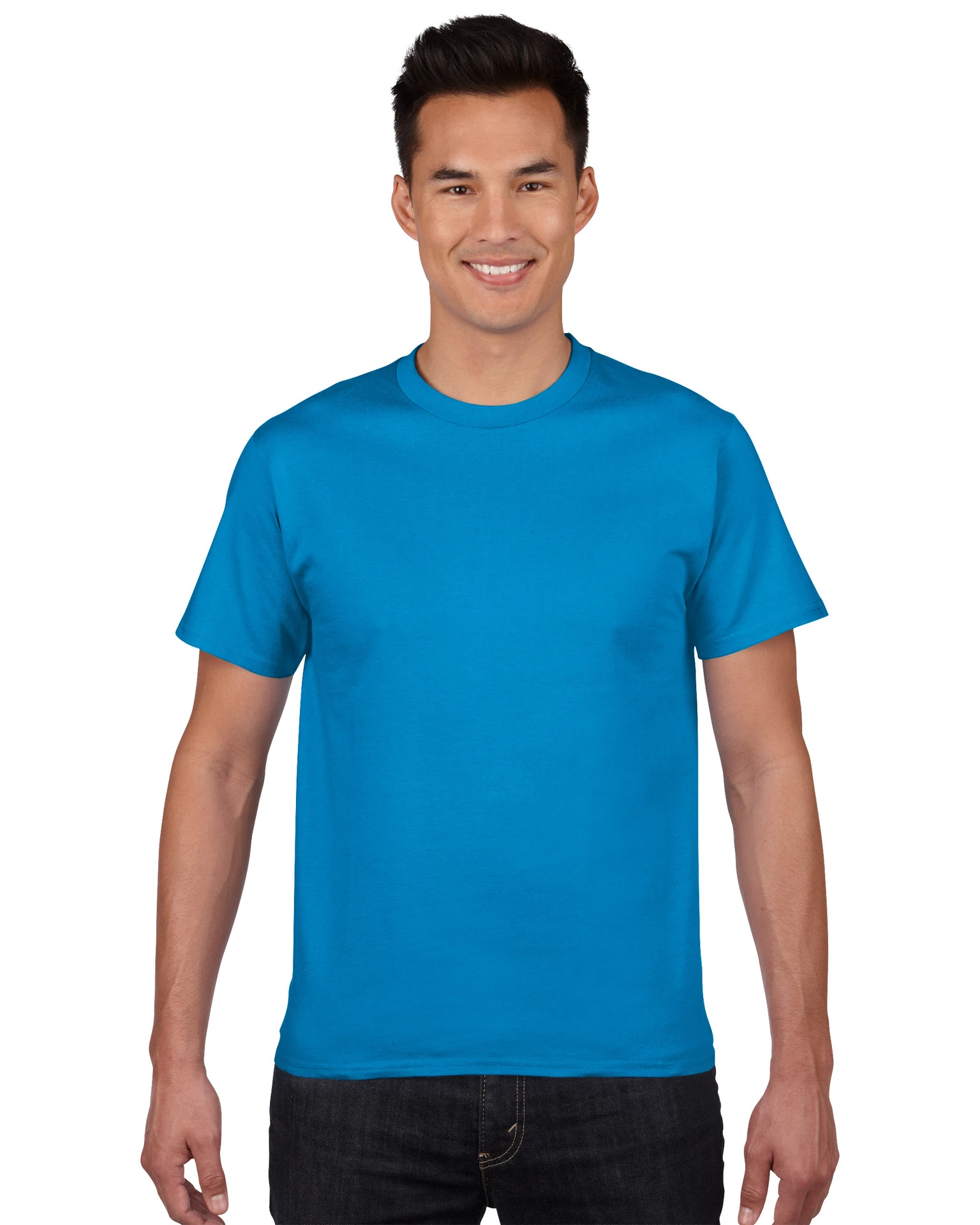 Wholesale Solid Color Cotton Blank T-Shirt Printing Logo Class Uniform Cultural Shirt Advertising Shirt