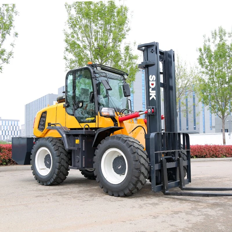 Fast Delivery Factory Price CE ISO Multi-Purpose New Four Wheel Drive 3ton to 6t Diesel 4X4 All Rough Terrain Forklift/ off-Road Forklift with CE ISO