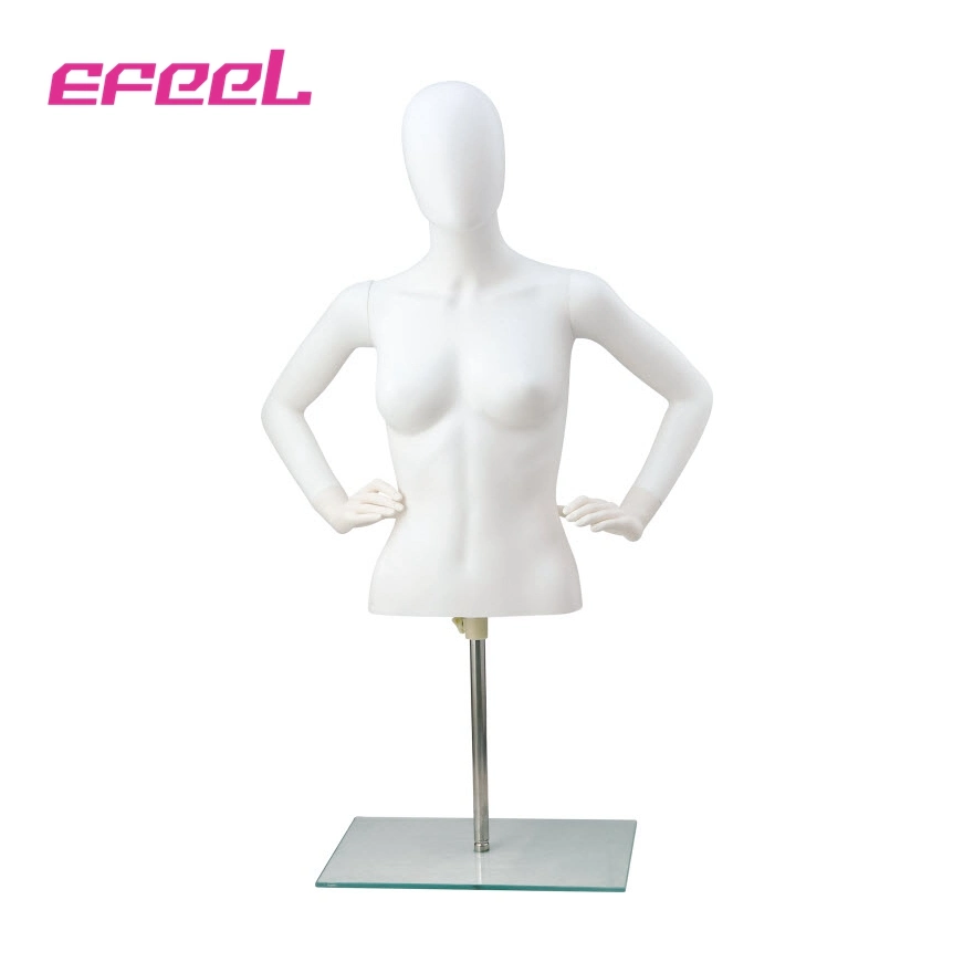 Headless/ with Head Poseable Nude Plastic Female Woman Upper Body Mannequins