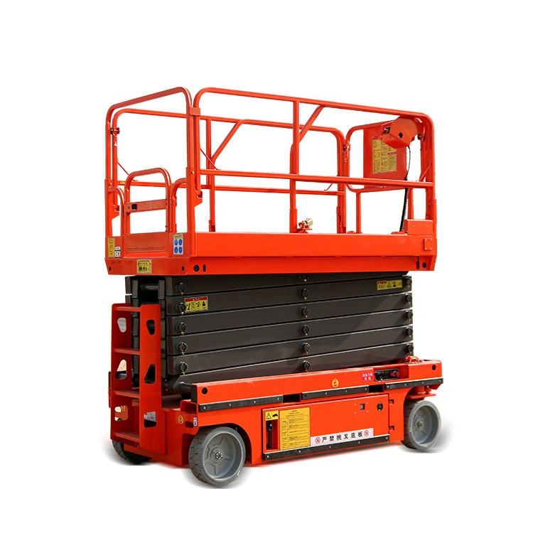 All Electric Self Propelled Work Platform Aerial Lift Platform Hydraulic Scissor Lift Stick Control