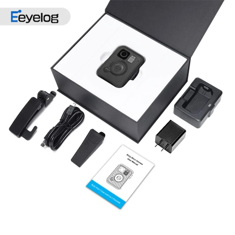 Mejor Venta de WiFi exterior GPS Motion Video Recorder Seguridad cuerpo Cámara gastada con visión nocturna y base de carga