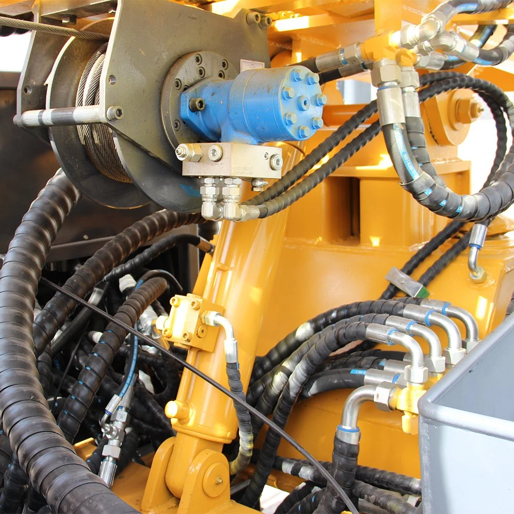 محرك ديزل ذو أنبوبية كبيرة تعمل بالماء وعميق الهواء حفر بئر مياه ماكينة حفر بئر مياه