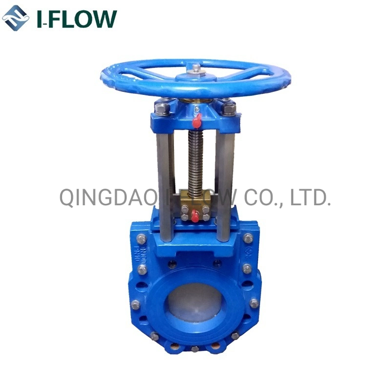 DN400 Ductile Iron Double Flange Pneumatic Knife Gate Valve