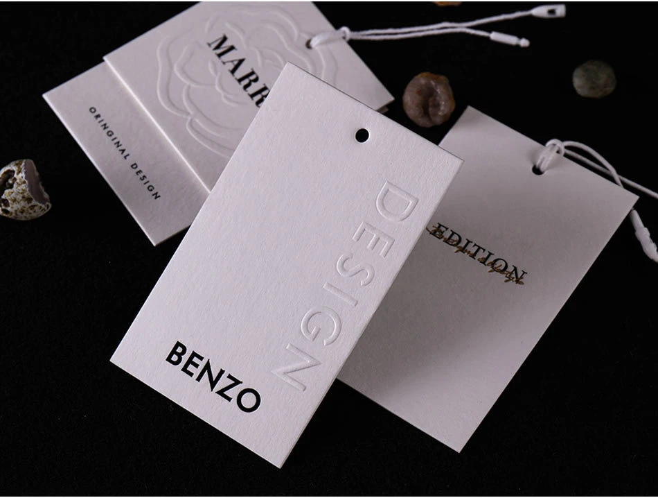 Special Paper Cotton Card Customized Hanging Tag Earth Paper Hanging Tag High-End Men's and Women's Clothing Trademark Hanging Tag