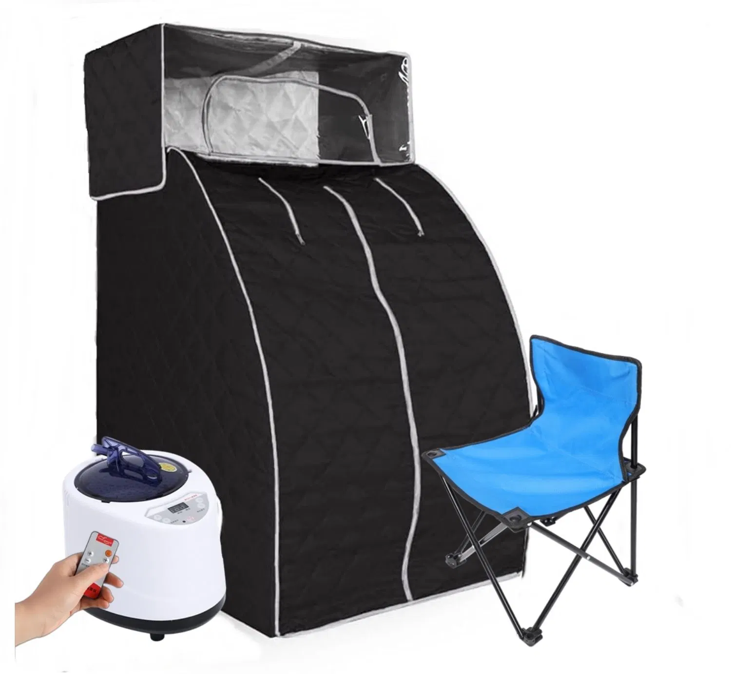 Portable Folding Steam Sauna with Headcover Modern Design