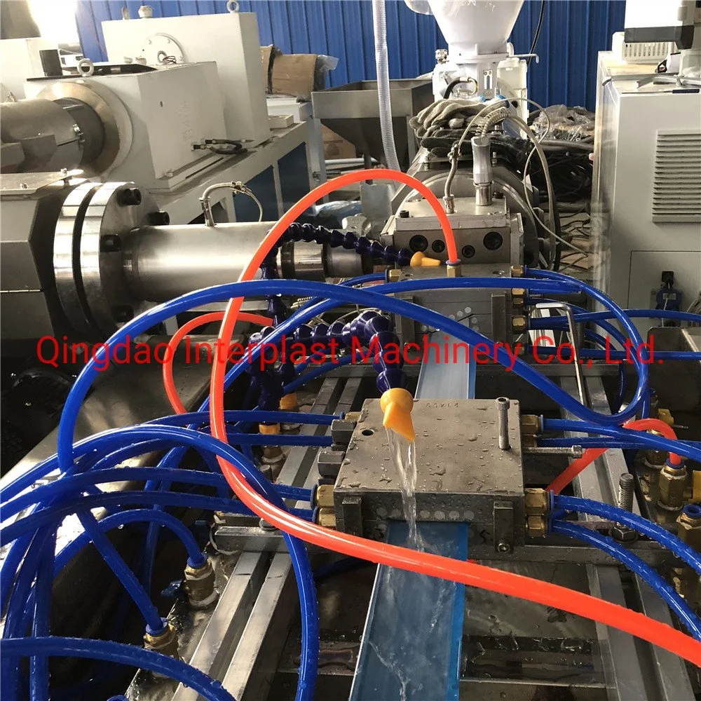 PVC Supermarket Plastic Price Card Proifle Extruder Machinery with Single Screw Extruder