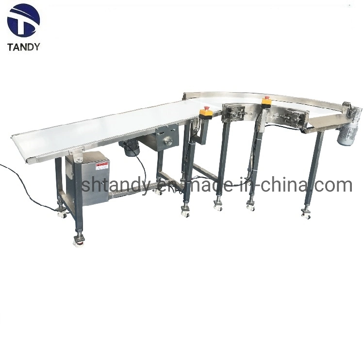 Food Grade Long Distance PU PVC Belt Conveyor Factory Price