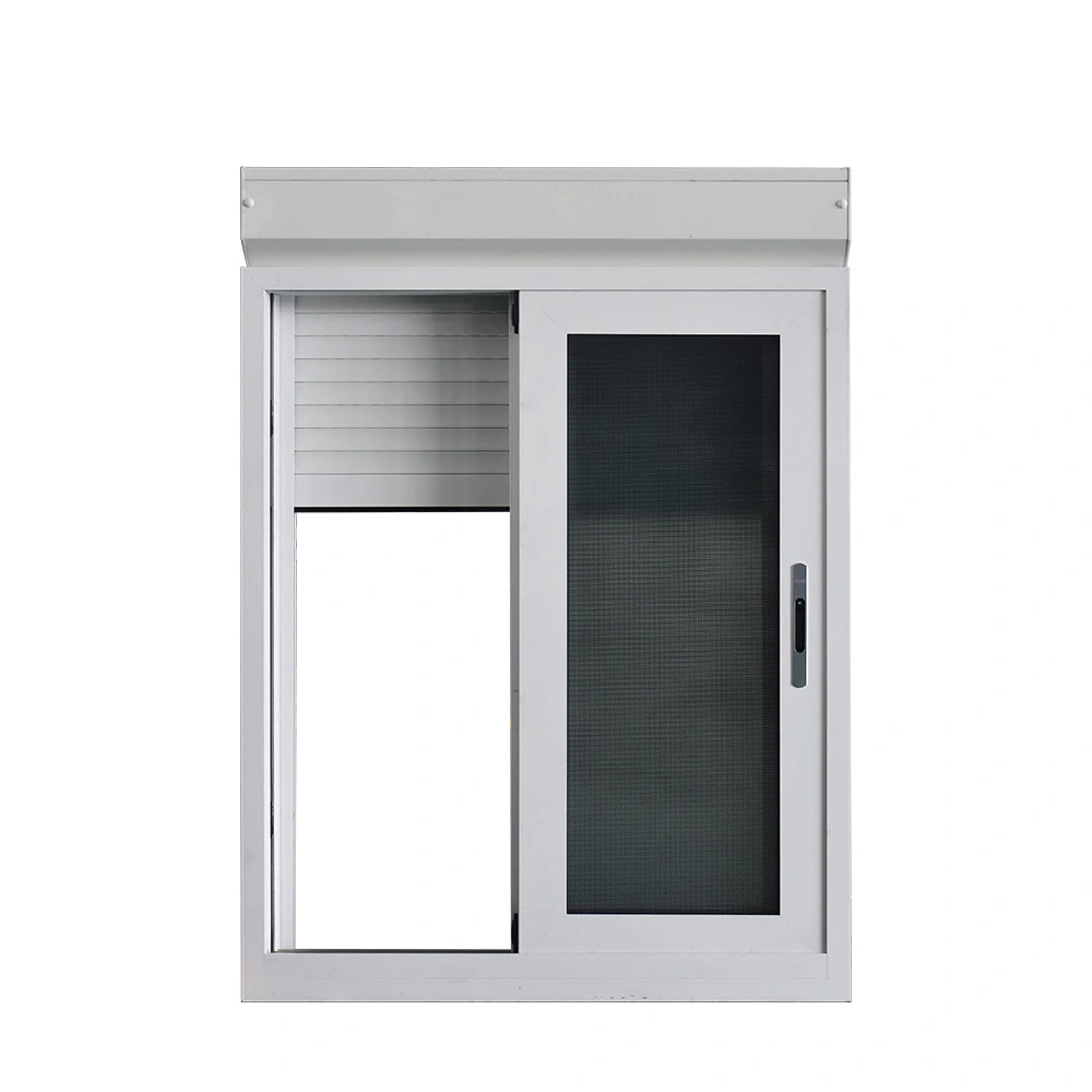 UPVC Sliding Window with Roller Shutter for Office (CHAM-UPV9211RS)