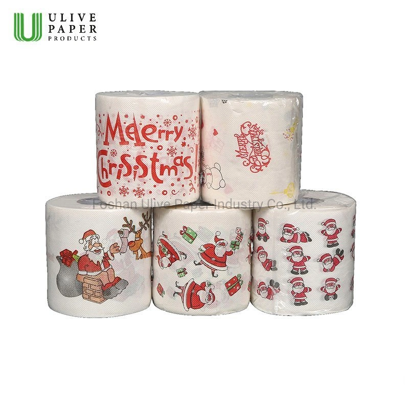 Ulive Cute/Funny Design Customized Pattern 2/3ply Toilet Paper Roll