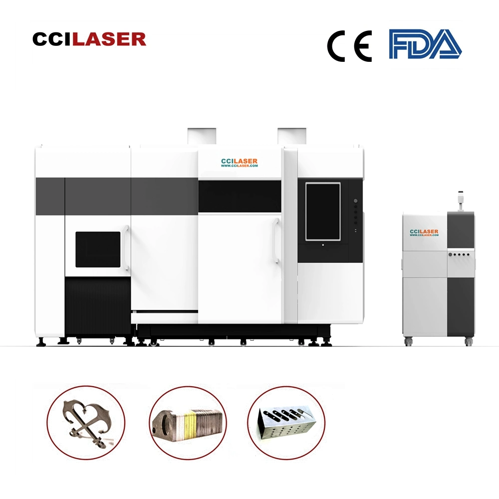 Big Fiber Laser CNC Cutting Machine Gantry, Iron Aluminium Carbon Steel Metal Alloy Cutter, Mini Machinery Performance Industry Equipment, up to 30mx16m