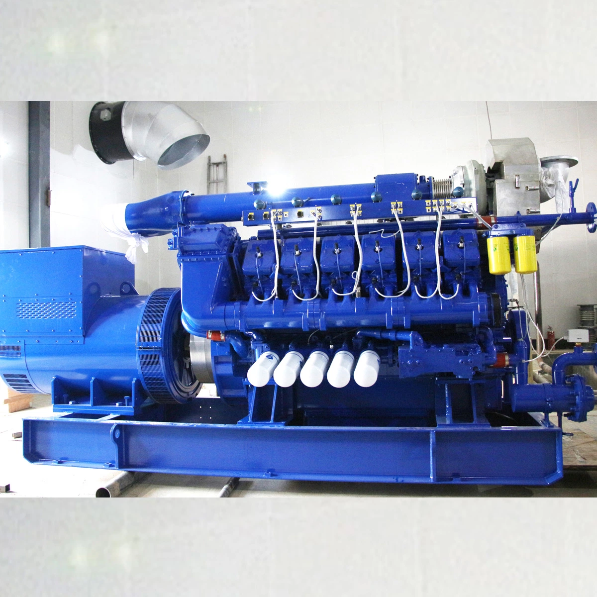 Liyu Gas Power 800kw Low Emission Hv 10.5kv Biomass Gas Engine Generator Set