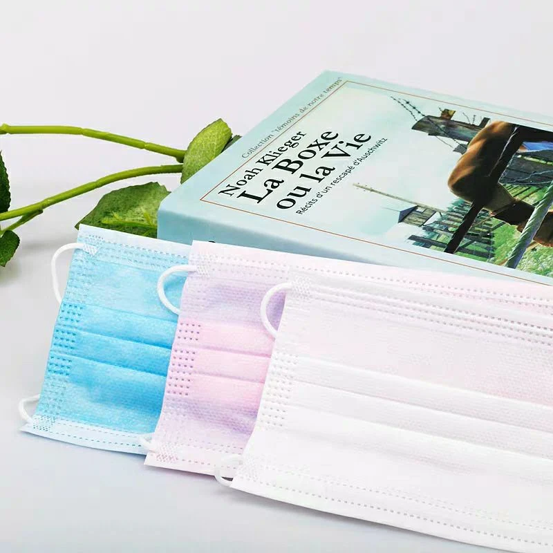 Disposable Protective 3-Ply Face Masks with Ear Loop