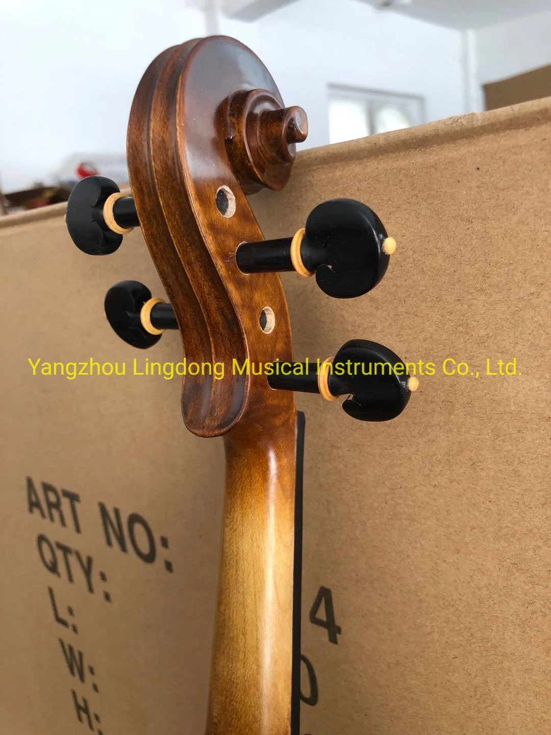 Hot Sale Handmade Flamed Violin 1/8-4/4 Made in China