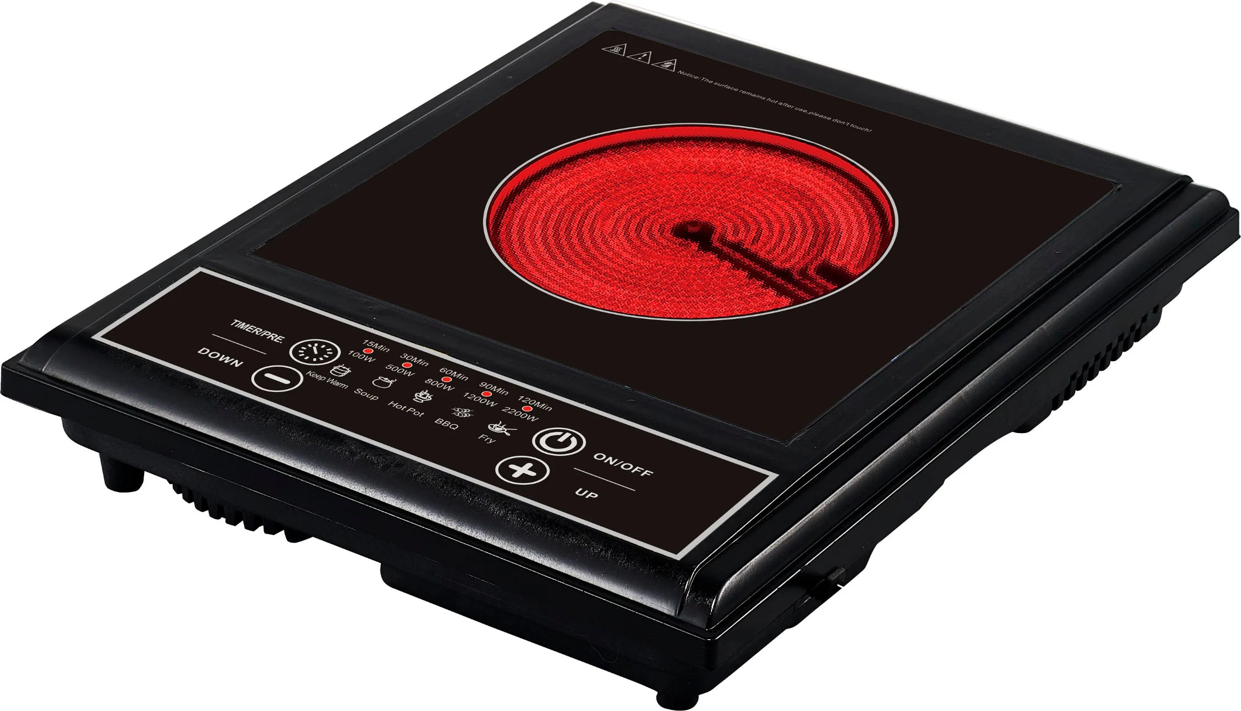 2000W Touch Control Easy to Operate Rice Soup Milk Hotpot Rice Keep Warm Function Electric Infrared Cooker Cmf-109