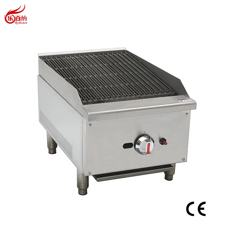 Counter Top Commercial Gas BBQ Radiant Charbroiler Grill in Stainless Steel CE Approval (ECB-16SX)