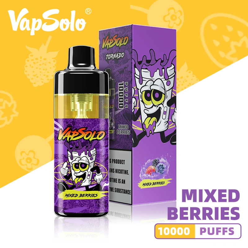 Aibaba Compras en línea Vapsolo E Cigarette malla bobina RGB Luz Brillante desechable Shisha Puff VAPE 10000 Tornado