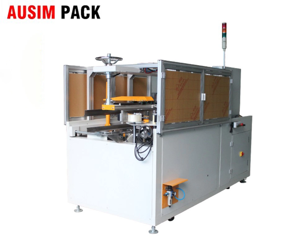 Automatic Carton Case Box Erector Sealing Taping Packing Machine with Robot Palletizer Packaging Line