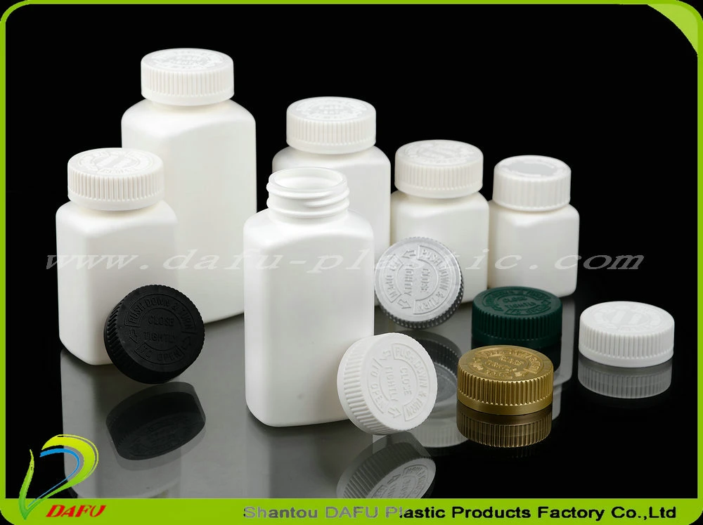 Pharmaceutical Capsule Tablets Packaging HDPE Natural Health Supplement Plastic Bottle with Cap