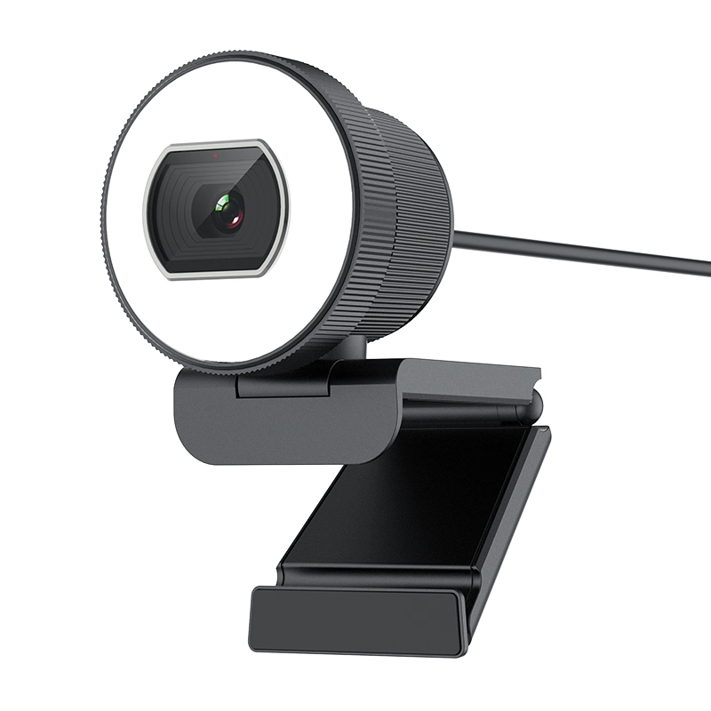 Vídeo Smart PC USB 2.0 de la cámara del equipo de seguridad conductor UVC Webcams Mic con luz LED de 2 mega píxeles