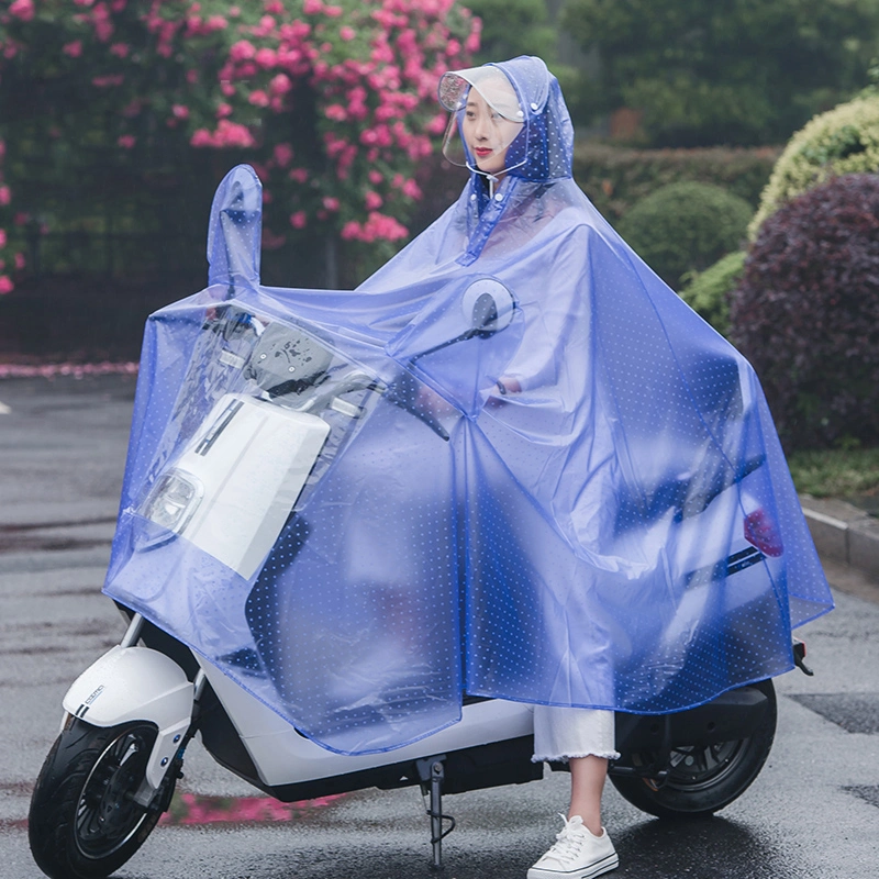 Vêtements de pluie en PVC transparent pour cyclisme en extérieur, moto, manteau de pluie pour adulte, poncho de pluie pour vélo.