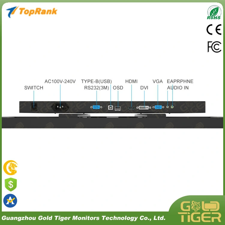 لعبة Goldtiger بالجملة في الولايات المتحدة الأمريكية تخصيص 43 بوصة من ألعاب 4K Ultra HD شاشة لمس PCAP مقاس 3 م مع مصابيح LED لنظام Aurora 3 لعبة المهارة