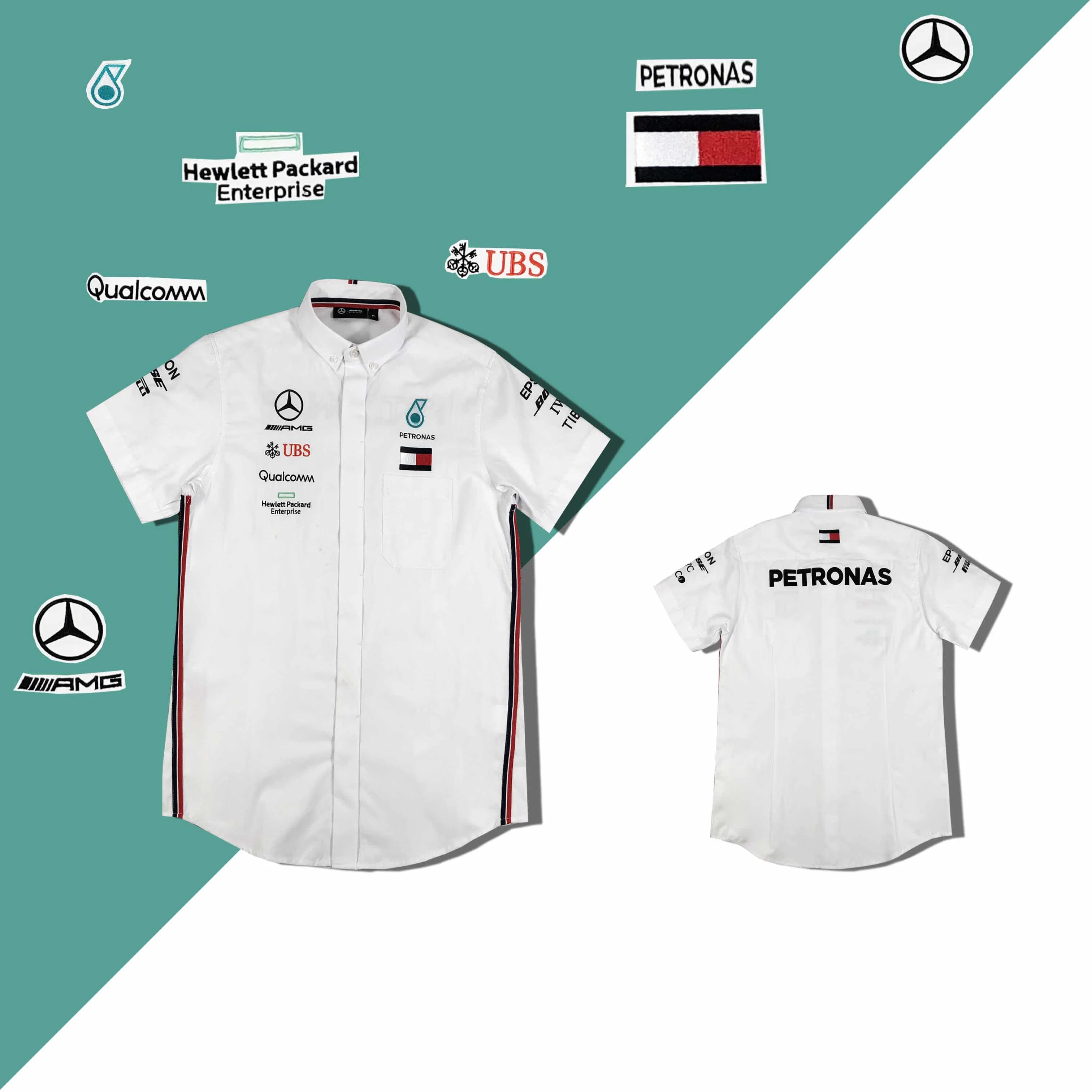 Custom OEM Service Racing Team Crew Shirts for Promotional