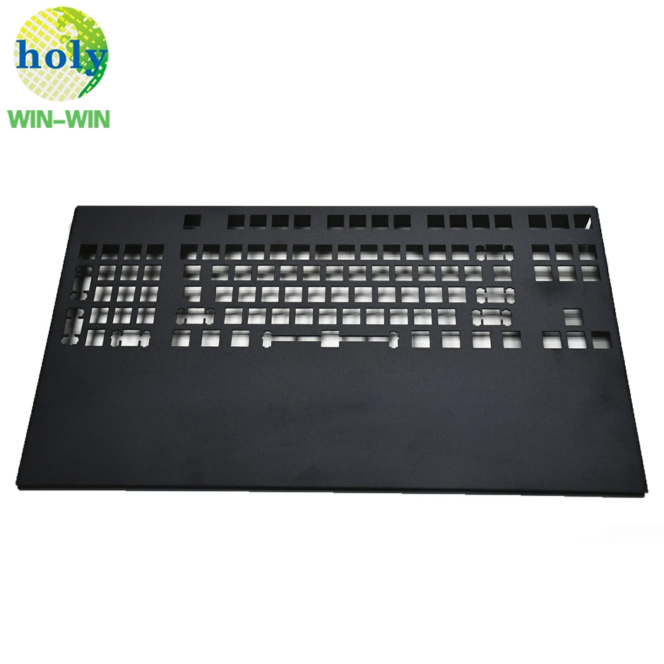 OEM High Precision Black Anodized Aluminium CNC Machining Mechanical Computer Keyboard Parts