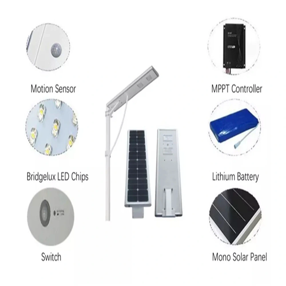 Hepu Solar Street Light de alta qualidade, 200 W, Solar Motion Sensor