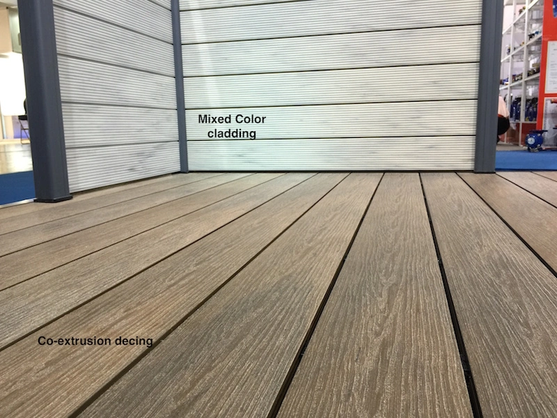 WPC Decking Wood Plastic Capped Solid Composite Flooring Board for Outdoor with CE