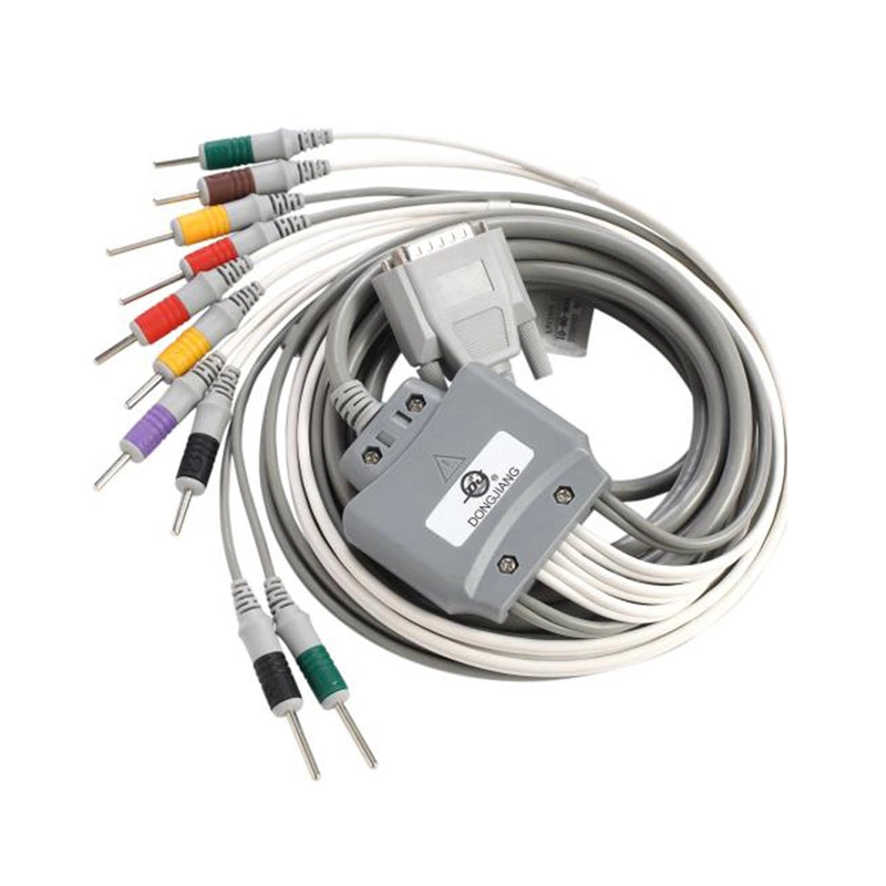 Light Good Quality Multi Color Cmics 10-Lead ECG Cable for ECG Machine