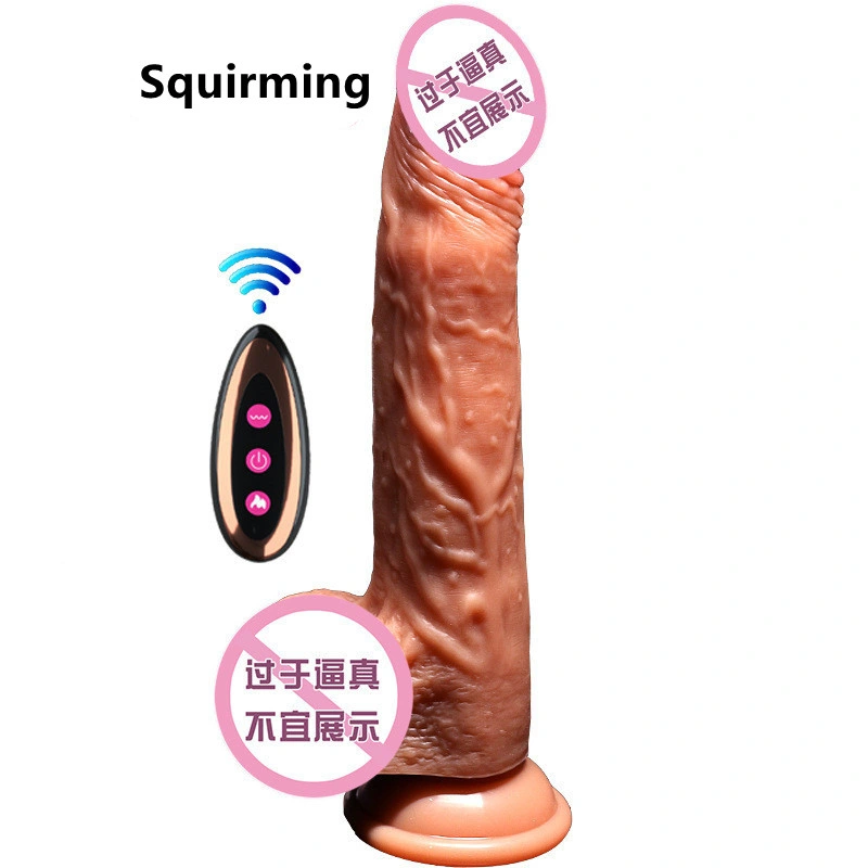 Wireless Remote Heating Rotating Dildo for Woman Clitoris Masturbation