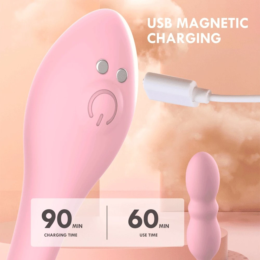 Женская мастерурбация G-Spot vagina Stimulator Носибимое вибрирование Кегель Pussy Телескопический дильдо-вибратор