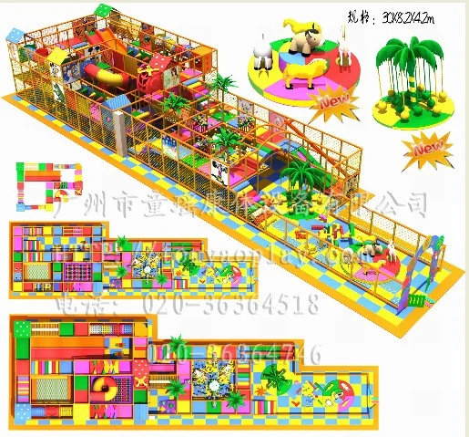 Viele Funktionen Indoor Spielstruktur und Vergnügungspark Spielplatz (TY-130317A)