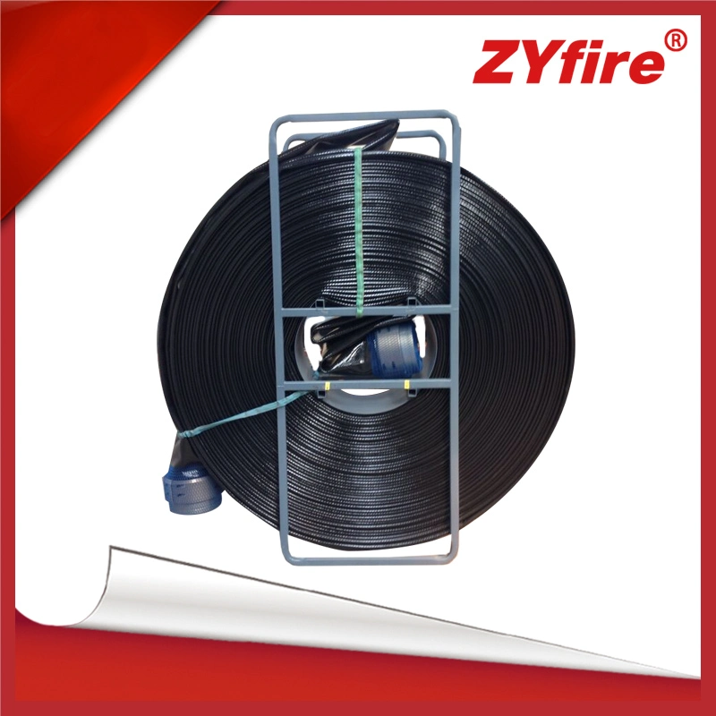 Zyfire 200m Cheap Fire Fighting Delivery TPU Layflat Hose Reel