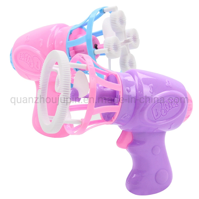 Customized Plastic Pink Electric Bubble Gun Toy