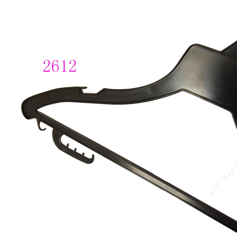 Manufacture Customized Non Slip Thin Black Shirt Hanger