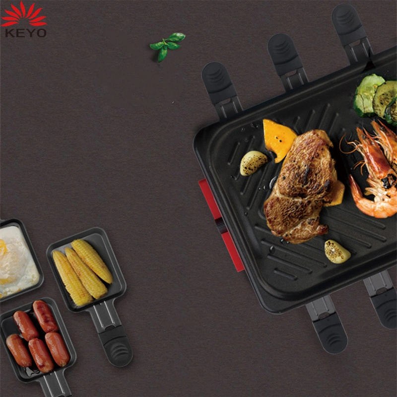 Electric Indoor Smokeless Grill Raclette Table Grill