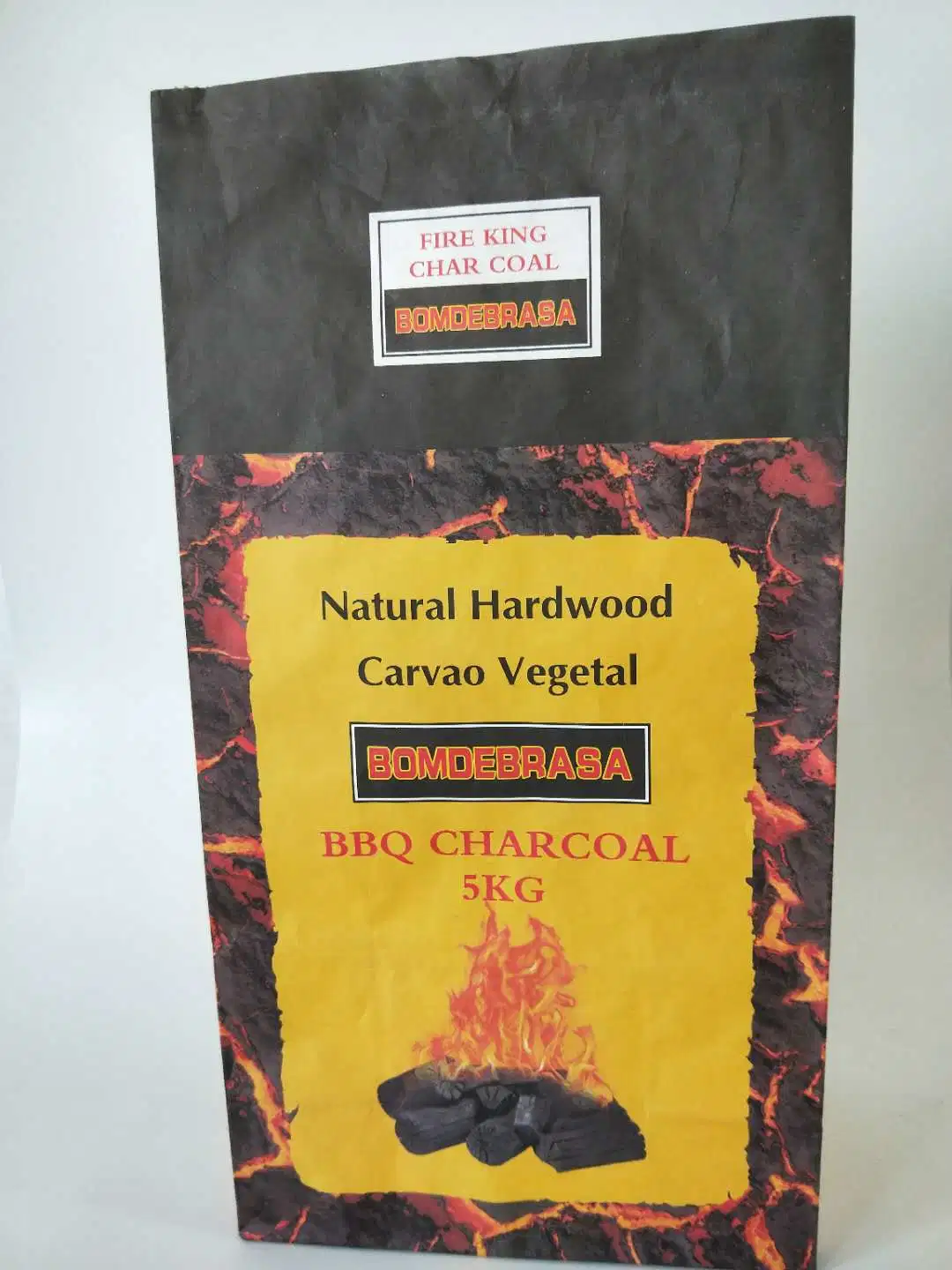 2ply lejía el papel de estraza 3kg 4 kg de carbón de barbacoa bolsas de embalaje