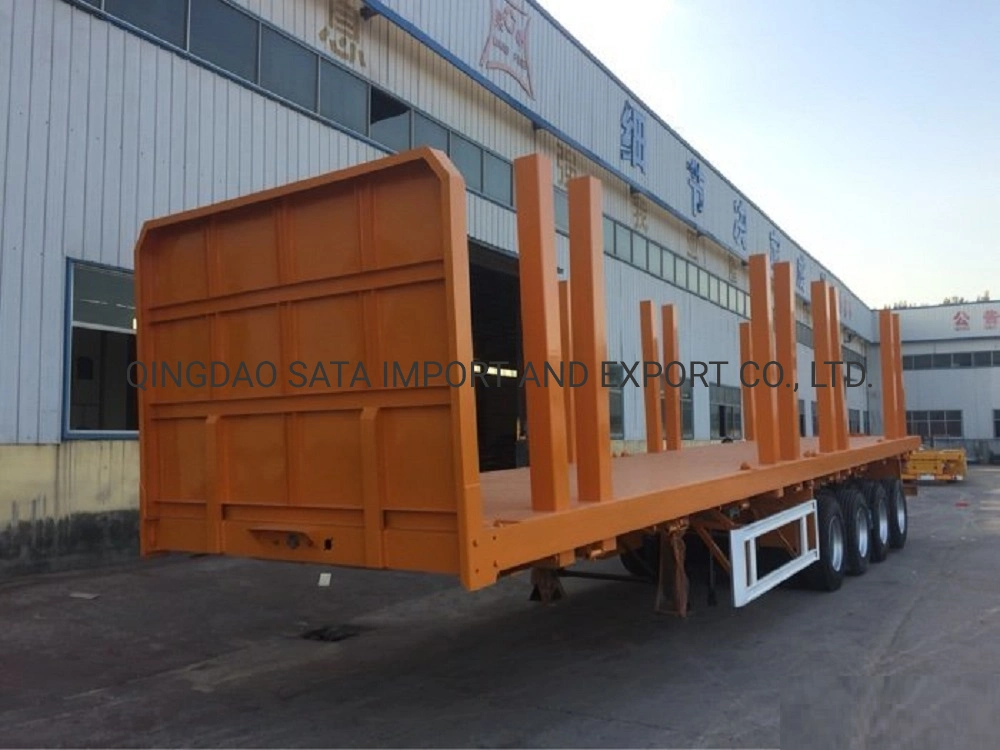 Tres /cuatro ejes de madera Transporte Semi Registro Trailer