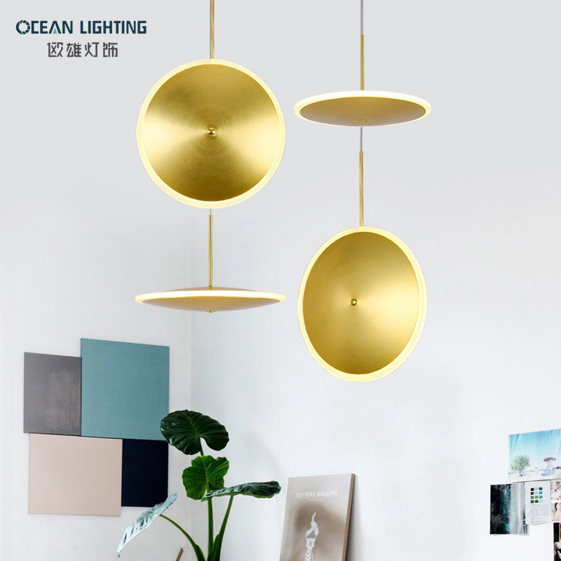 Ocean Wholesale Indoor Round Silica Gel Chandeliers Pendant Lights LED